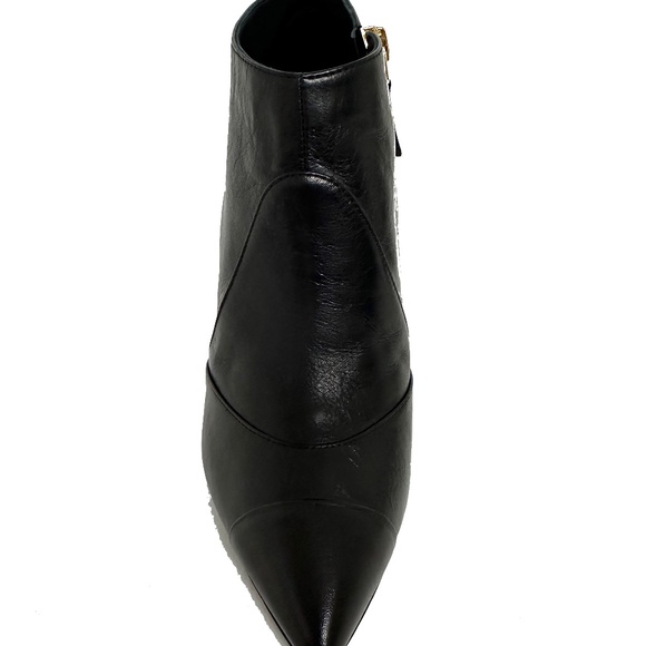 New Chanel Bottines Black Boots Booties Leather Pearl Size 35.5 US 5.5 - Picture 4 of 12